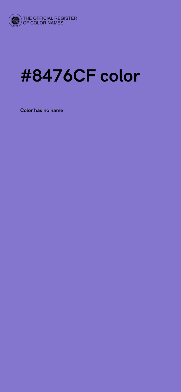 #8476CF color image