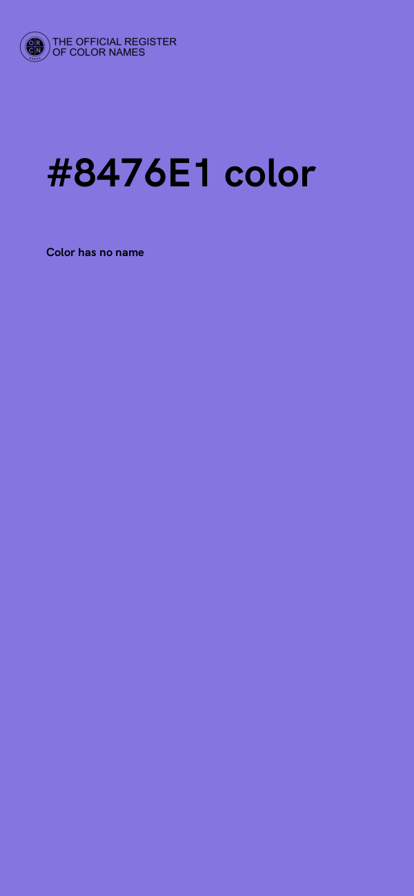 #8476E1 color image