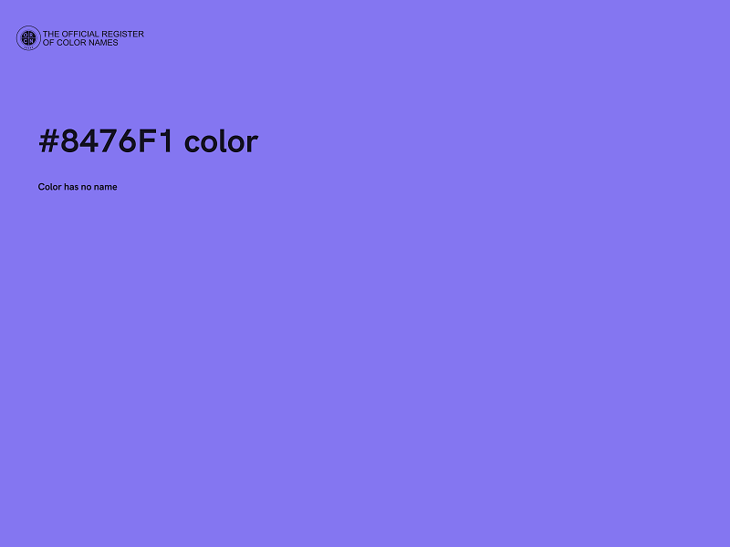 #8476F1 color image