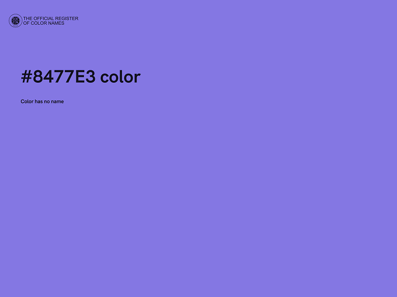 #8477E3 color image