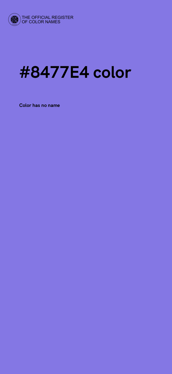 #8477E4 color image