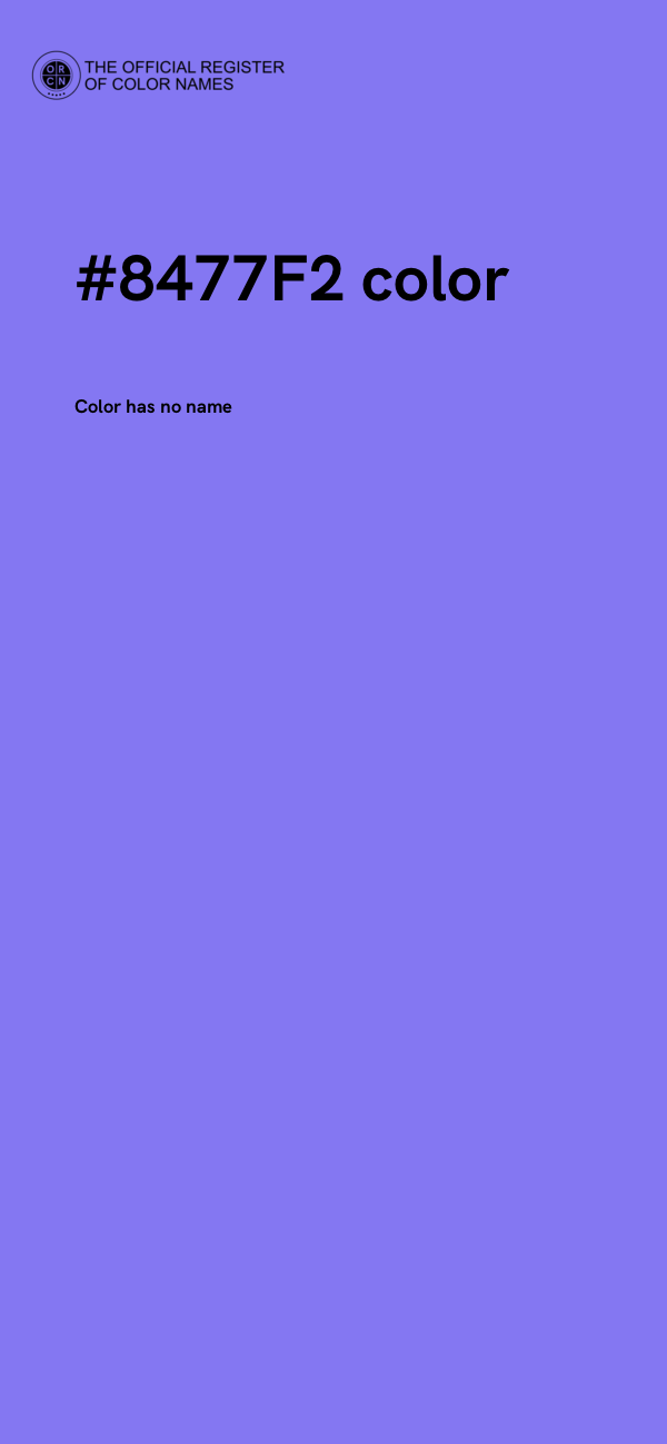 #8477F2 color image