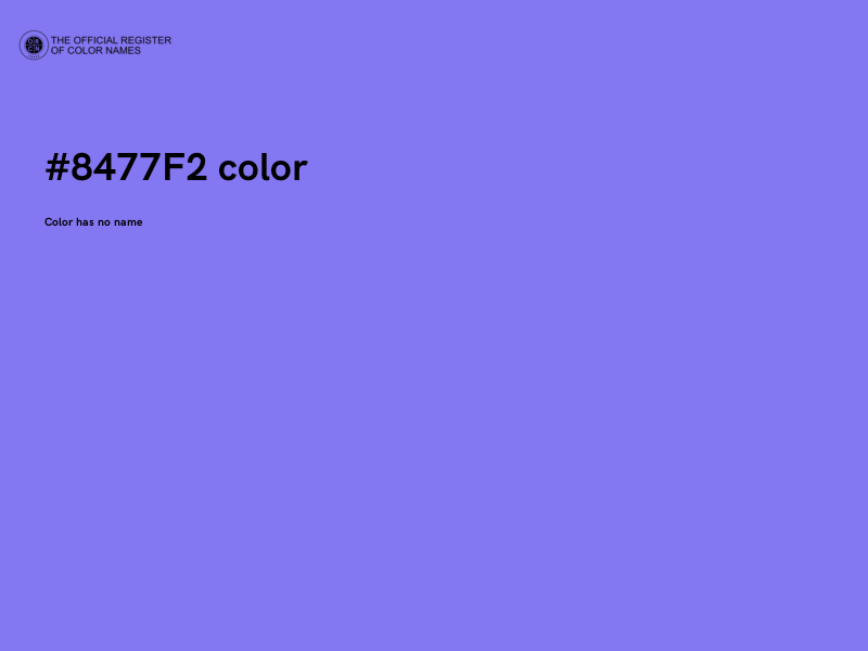 #8477F2 color image