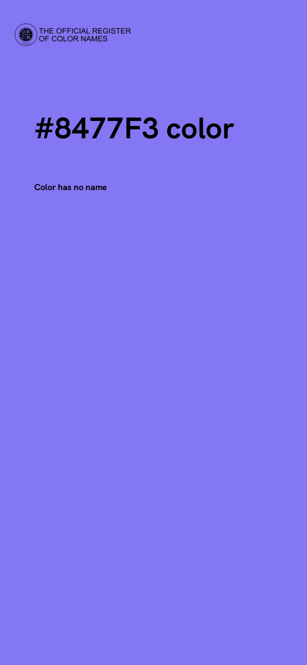 #8477F3 color image
