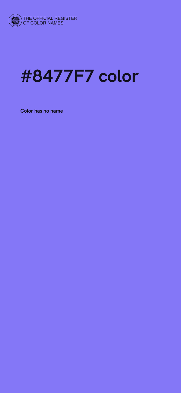 #8477F7 color image