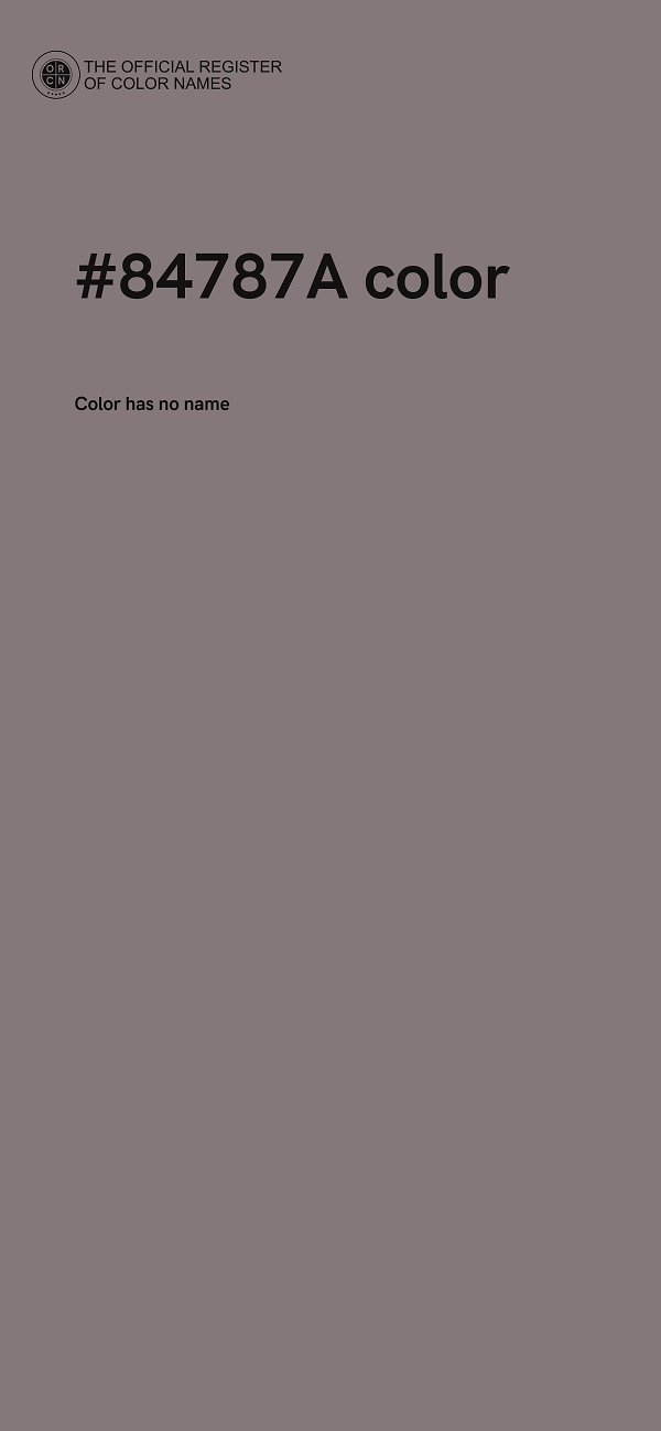 #84787A color image
