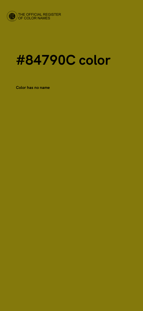 #84790C color image