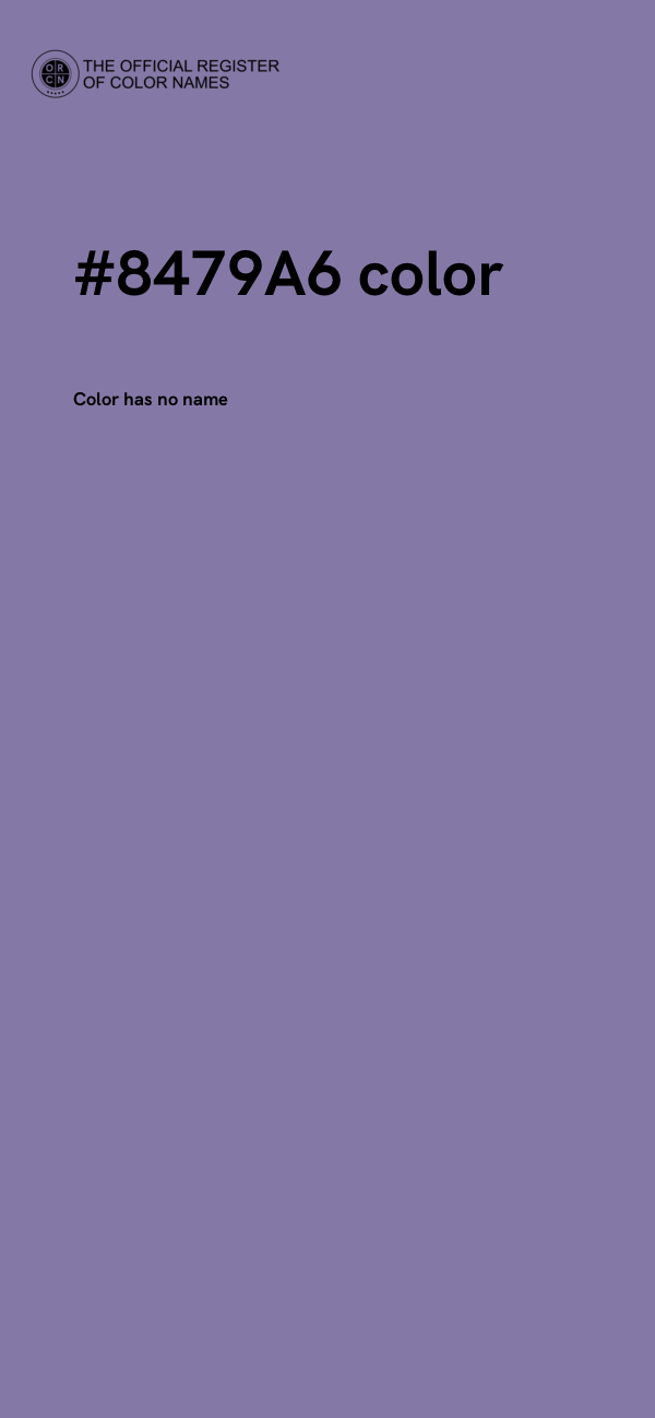 #8479A6 color image