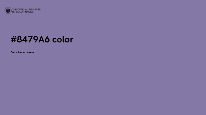 #8479A6 color image