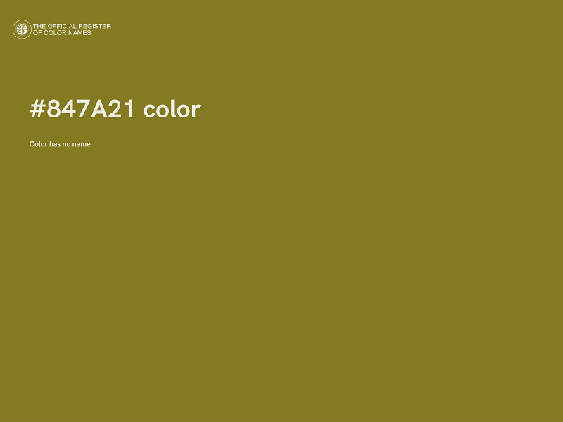 #847A21 color image