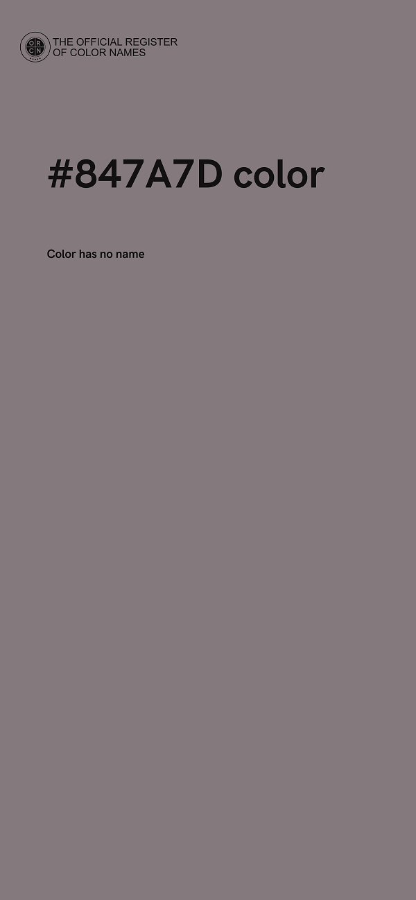 #847A7D color image
