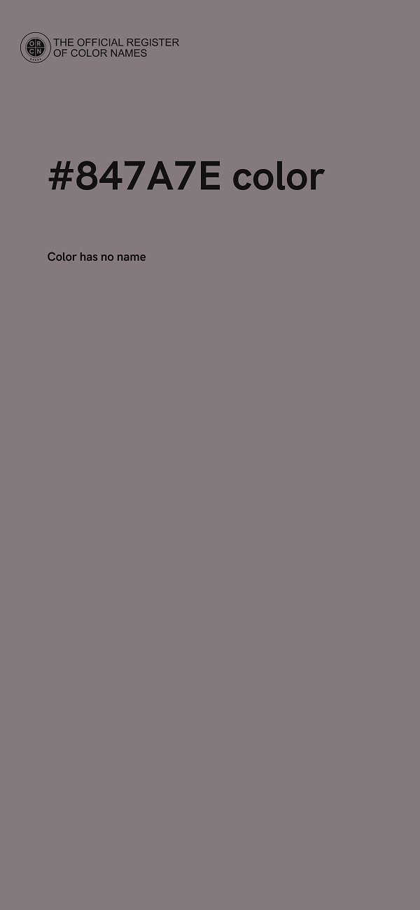 #847A7E color image