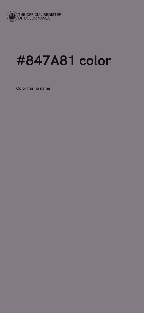 #847A81 color image