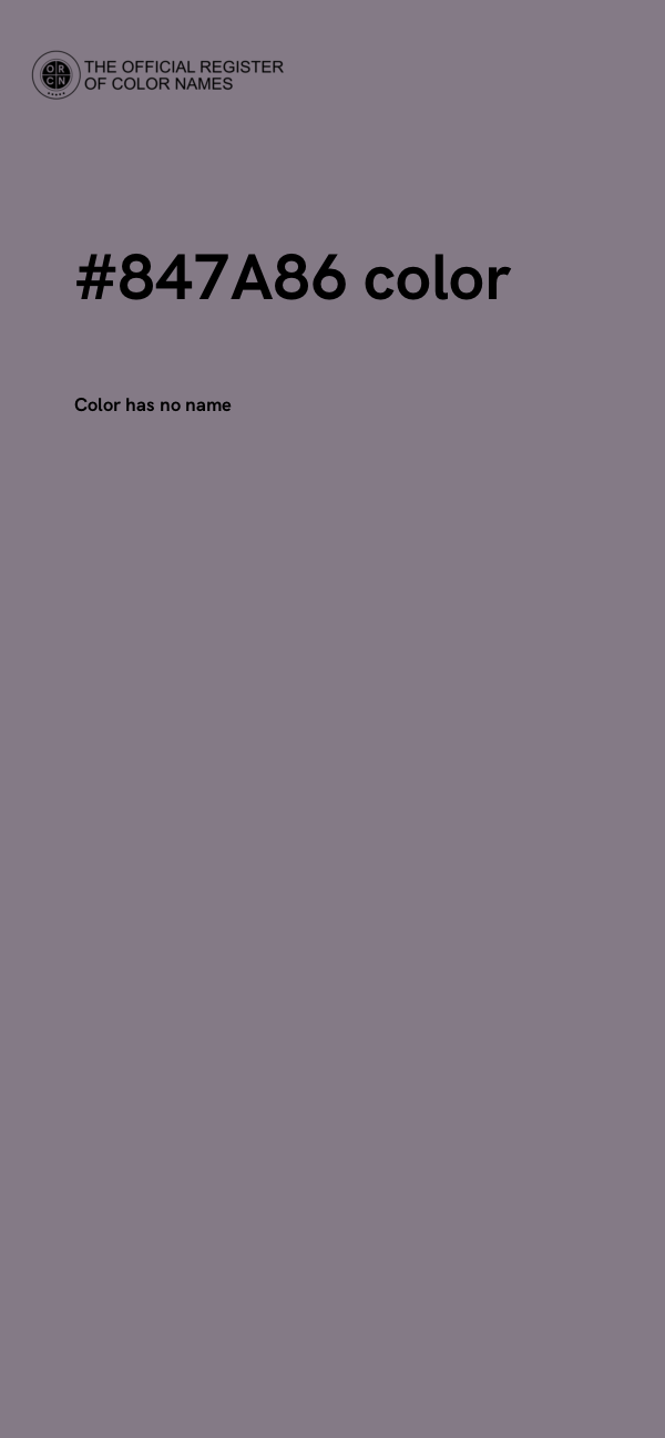 #847A86 color image