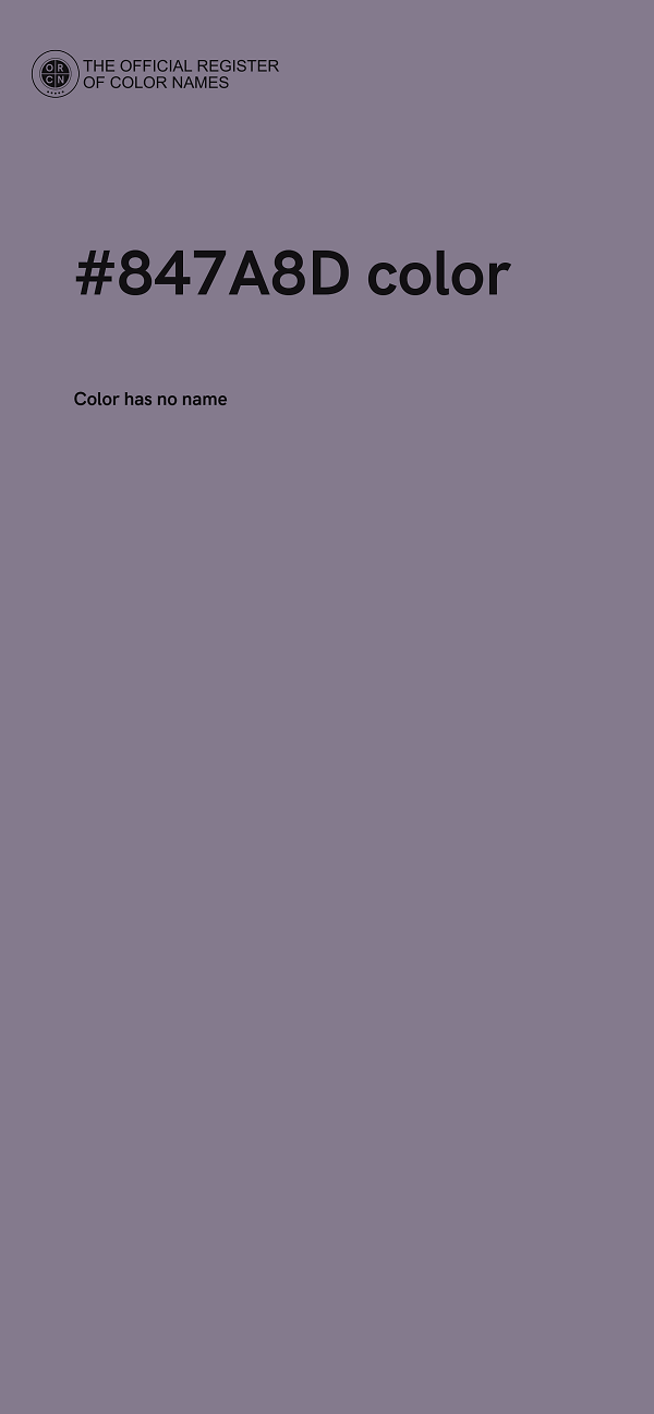 #847A8D color image