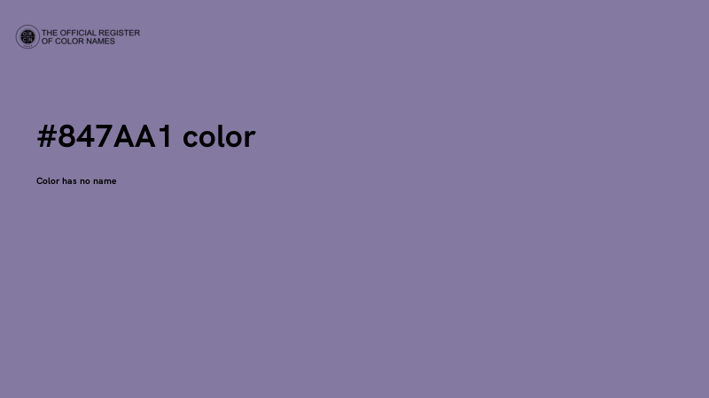 #847AA1 color image