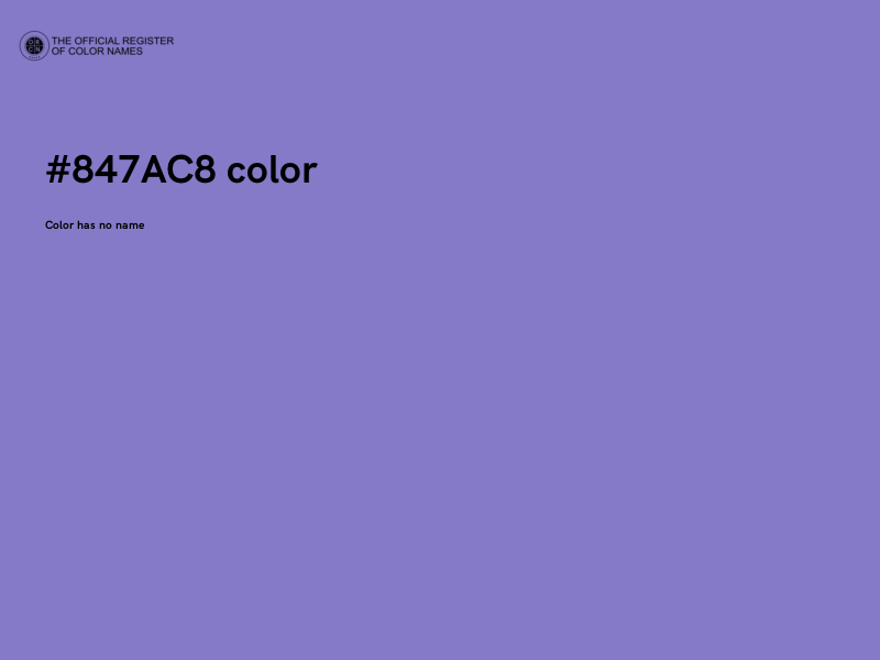 #847AC8 color image