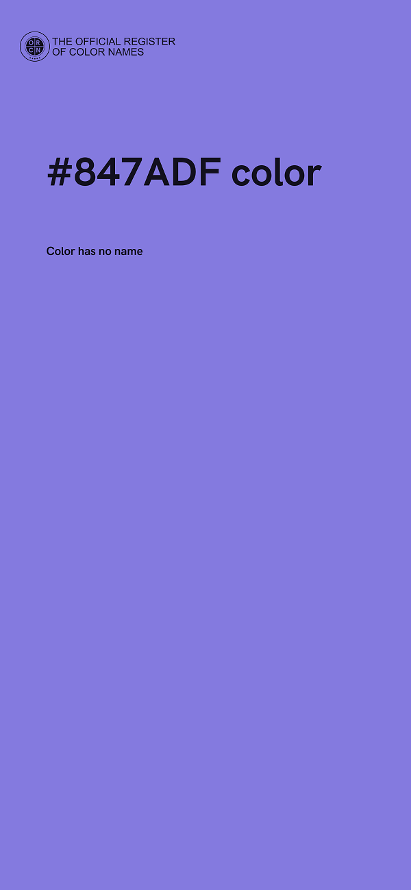 #847ADF color image