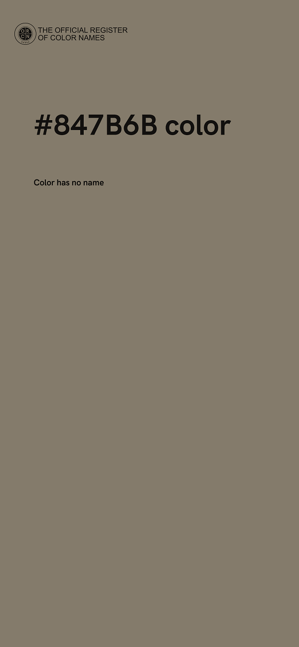 #847B6B color image