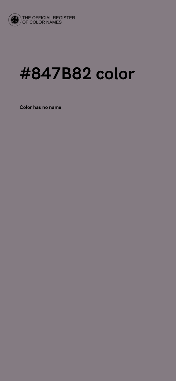 #847B82 color image