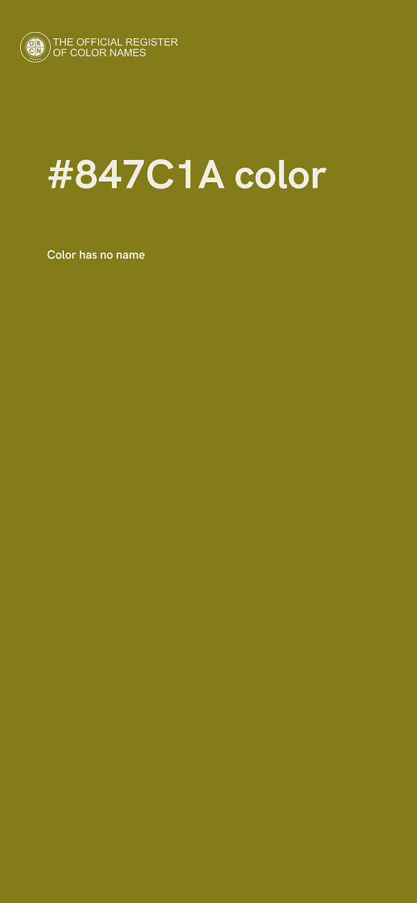 #847C1A color image