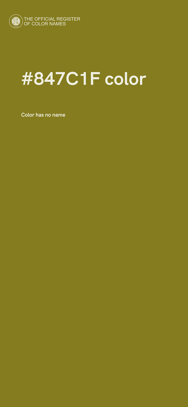 #847C1F color image