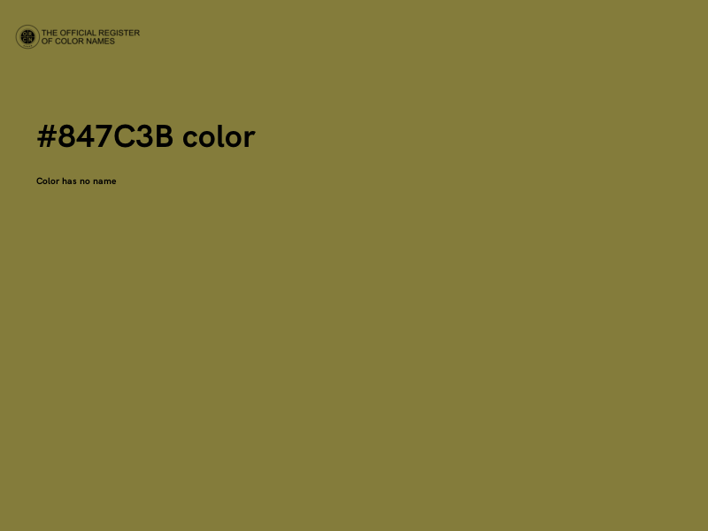 #847C3B color image