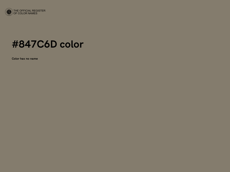 #847C6D color image