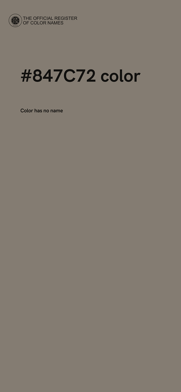 #847C72 color image