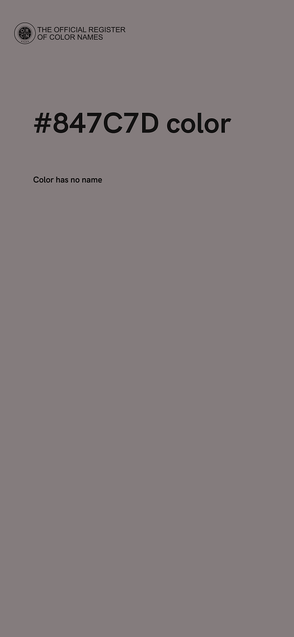 #847C7D color image