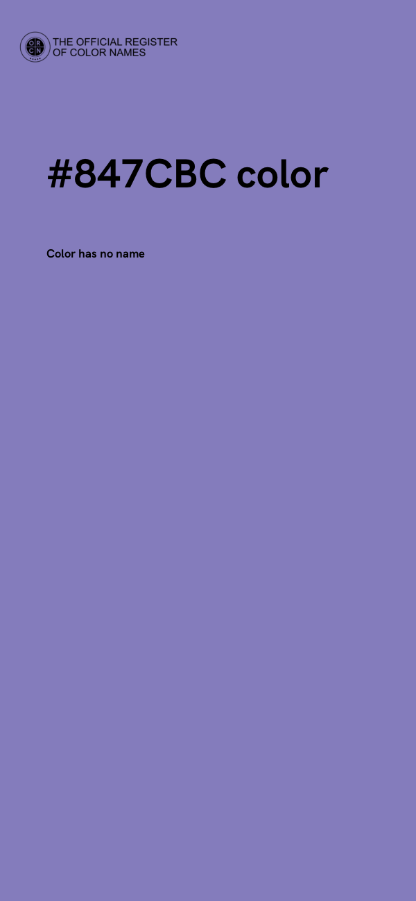 #847CBC color image