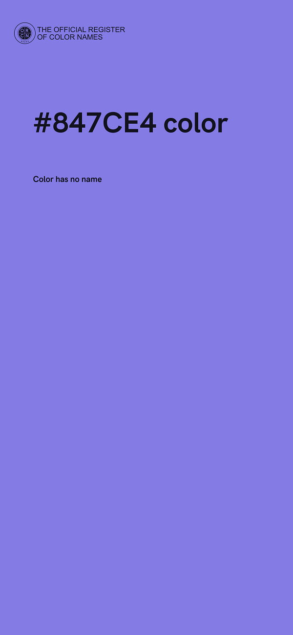 #847CE4 color image