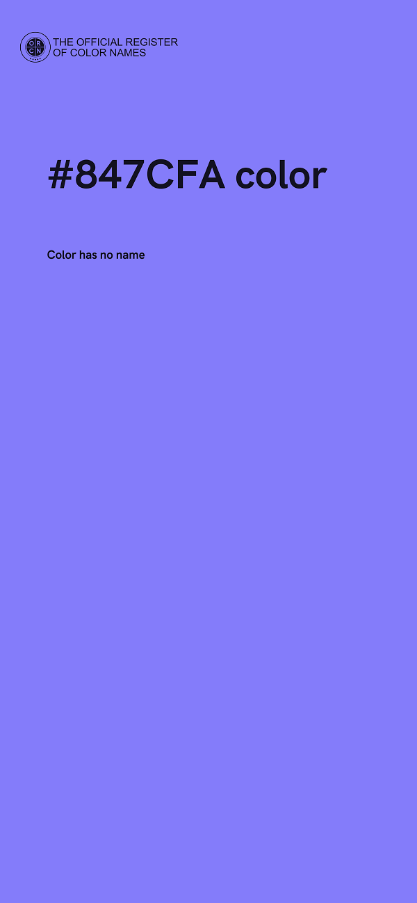 #847CFA color image