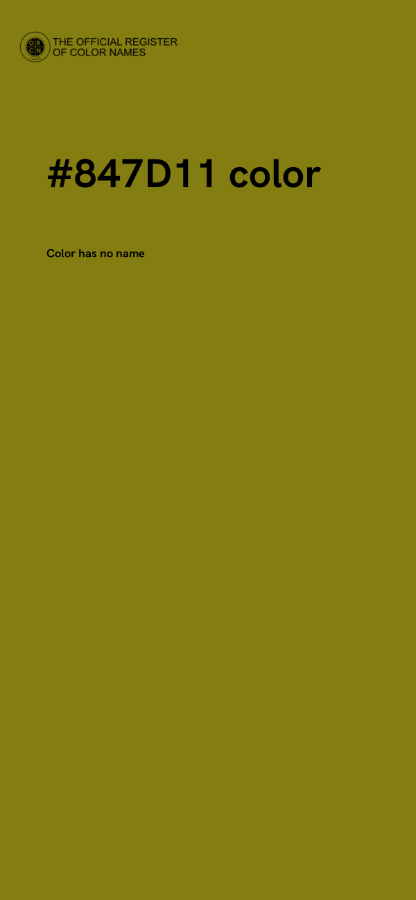 #847D11 color image