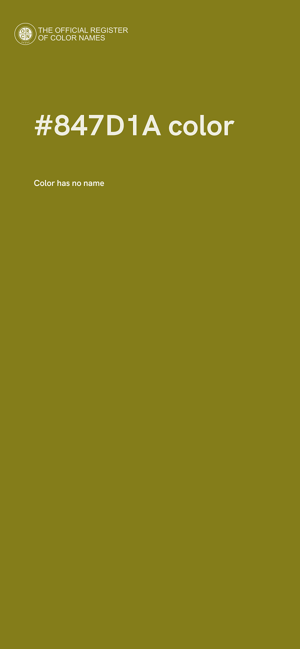 #847D1A color image