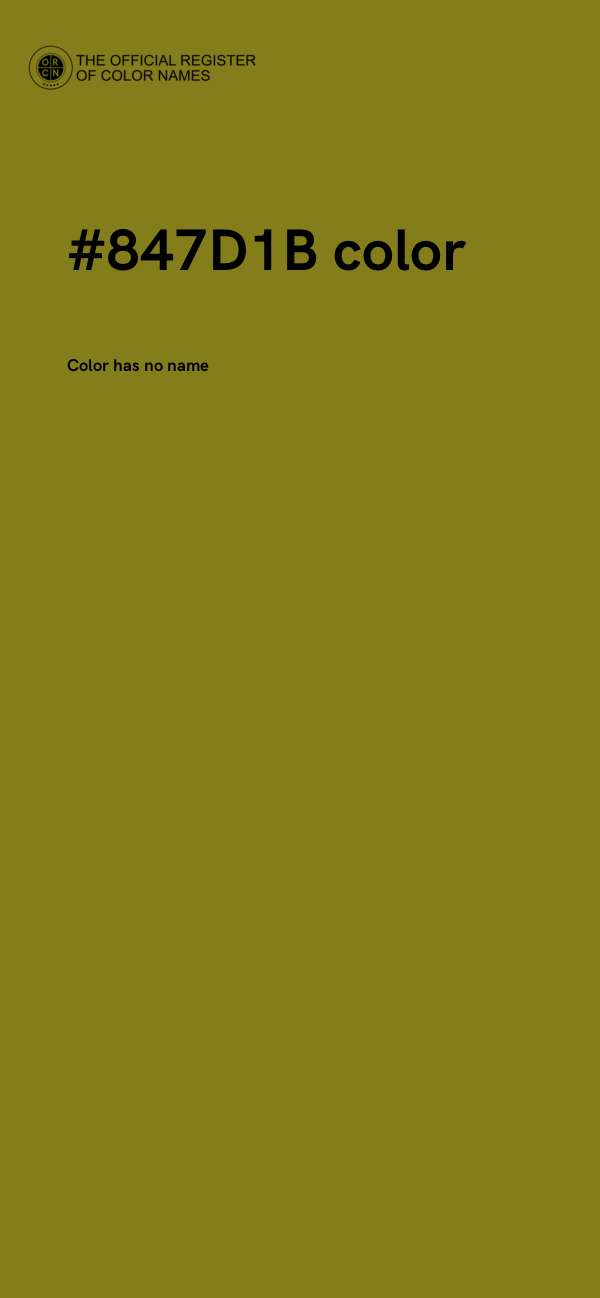 #847D1B color image