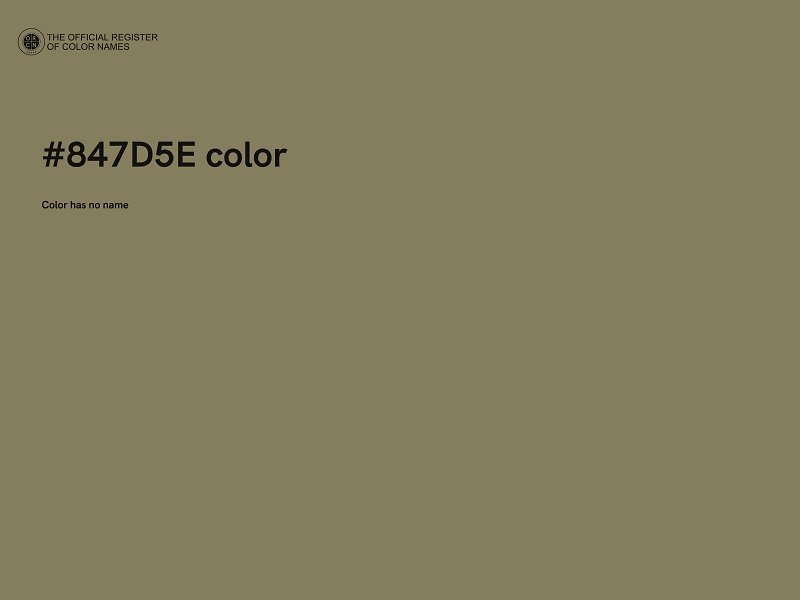 #847D5E color image