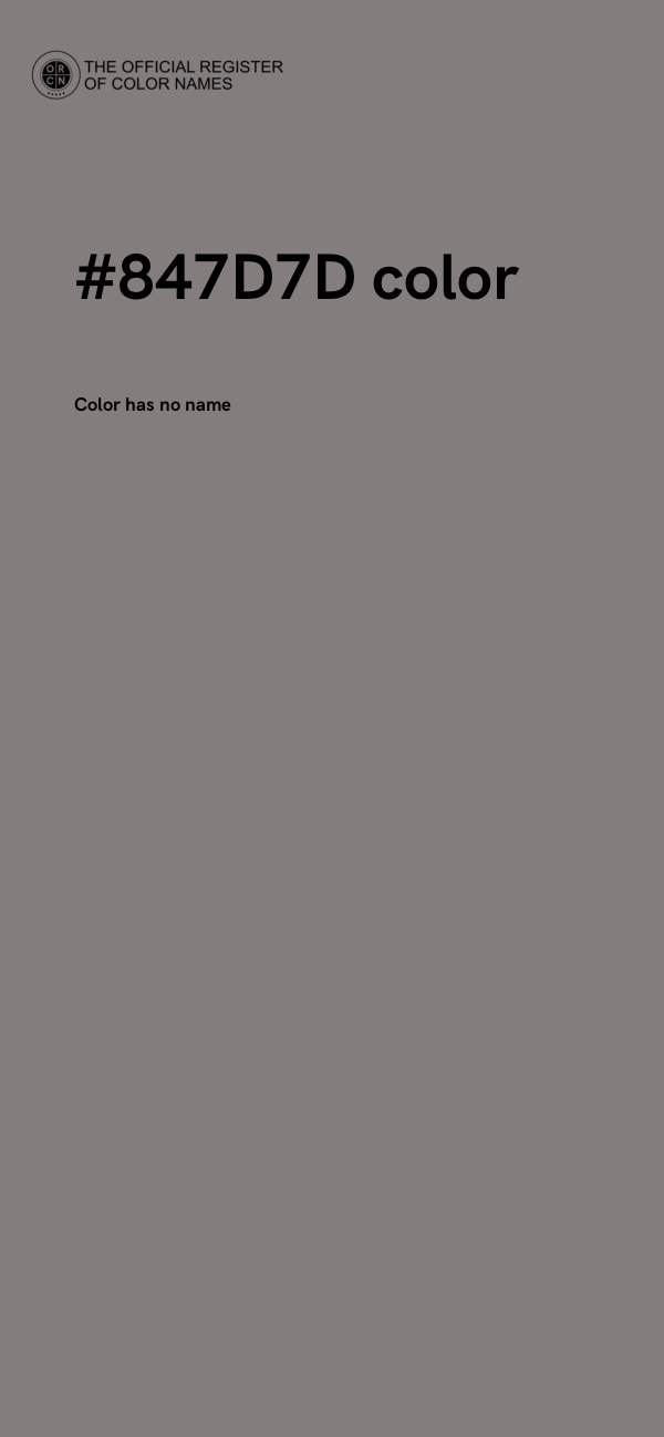 #847D7D color image