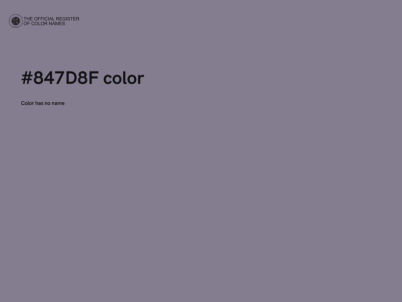 #847D8F color image