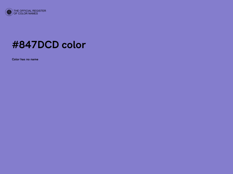 #847DCD color image