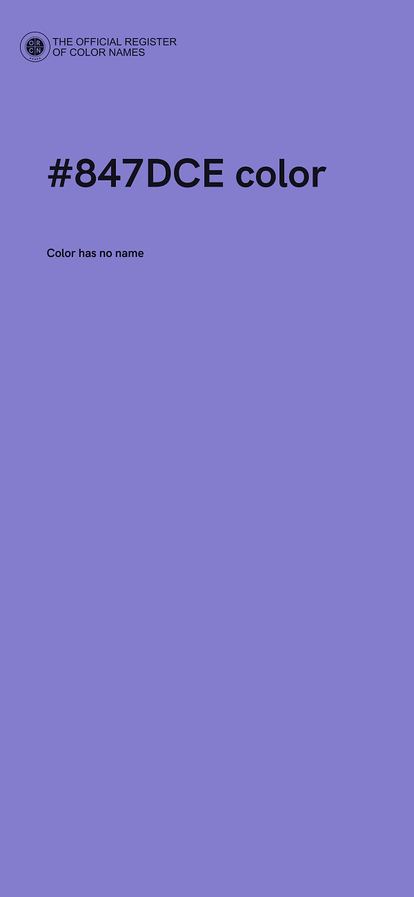 #847DCE color image