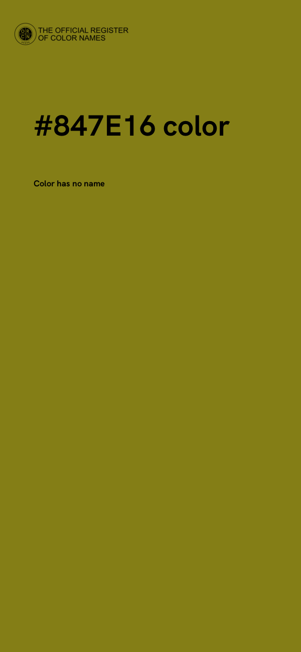 #847E16 color image