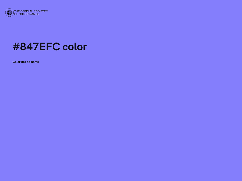 #847EFC color image