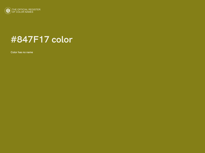 #847F17 color image
