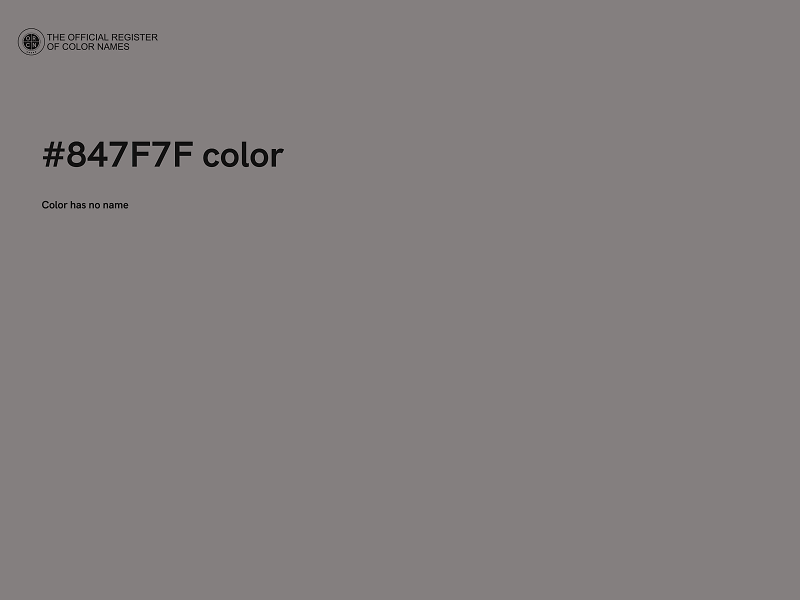 #847F7F color image