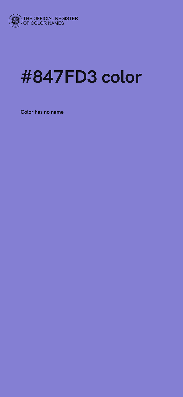 #847FD3 color image