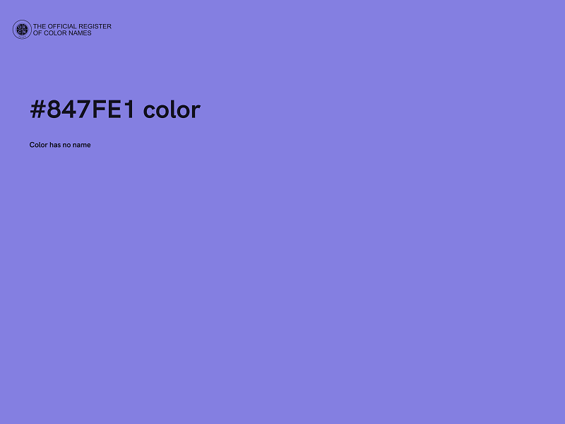 #847FE1 color image