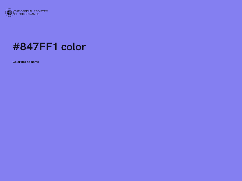 #847FF1 color image