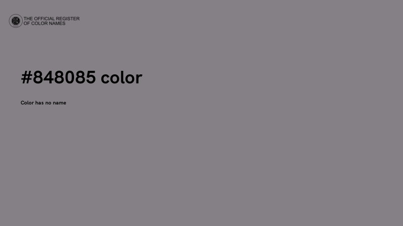 #848085 color image