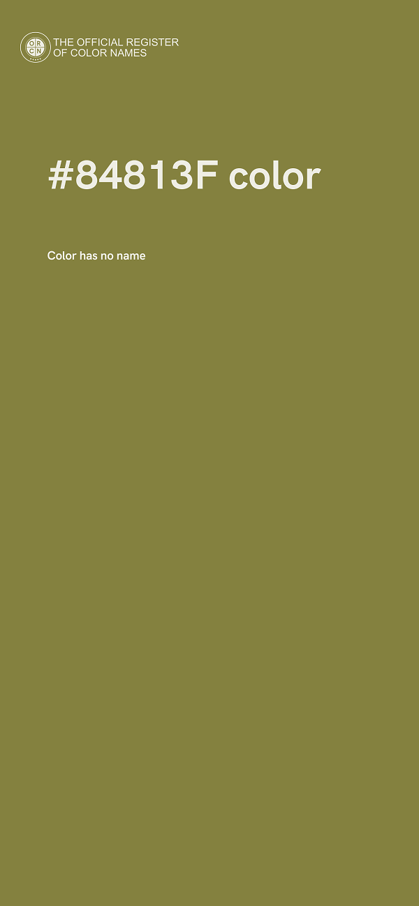 #84813F color image
